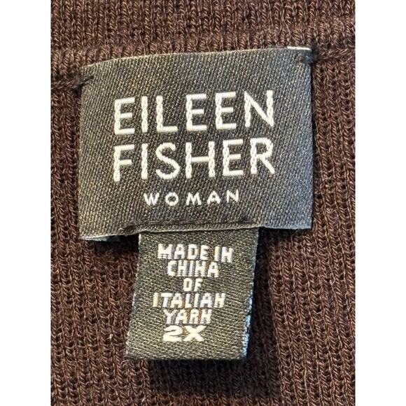 Eileen Fisher Woman 100% Wool Sleeveless Sweater Top Shell 2X - Picture 5 of 6